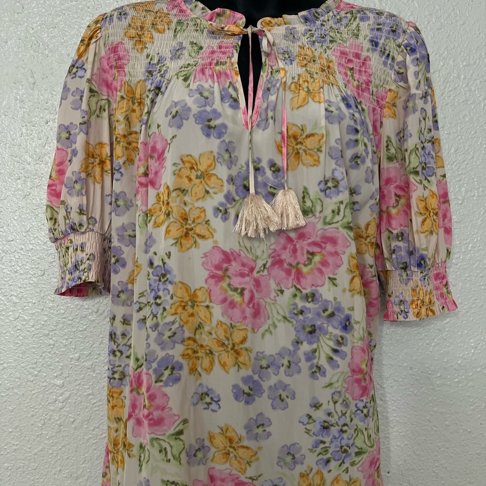 Rose & Olive Multicolor Floral Blouse